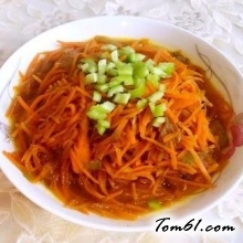 肉炒胡萝卜的做法