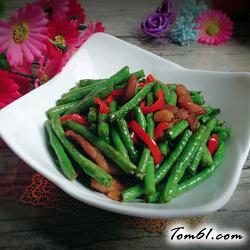 缸豆炒肉的做法