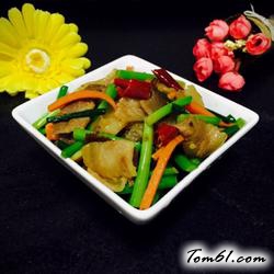 韭苔腊肉的做法