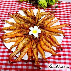 五香烧烤虾的做法