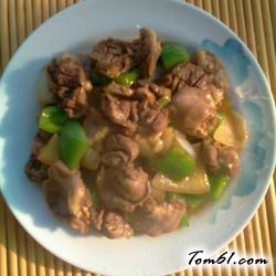 尖椒爆鸡心的做法