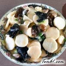 木耳炒山药的做法2