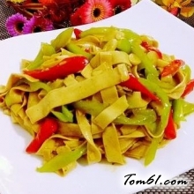 尖椒干豆腐的做法