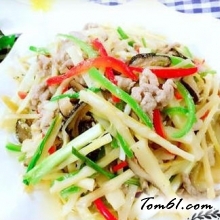 竹笋炒肉丝的做法