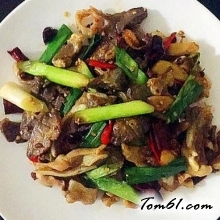 炝炒肺片的做法