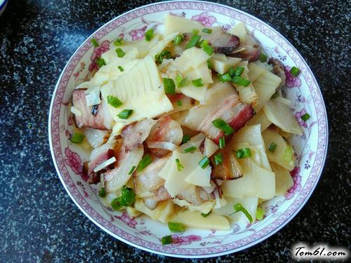 【冬笋炒腊肉】