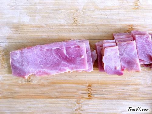 【培根炒海鲜菇】