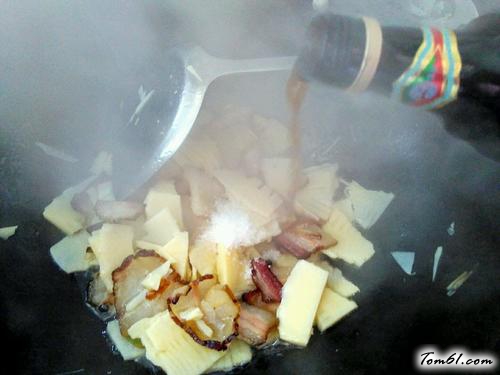 【冬笋炒腊肉】