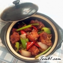 干锅香辣排骨的做法