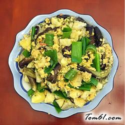 农家菜辣椒鸡蛋焖子的做法