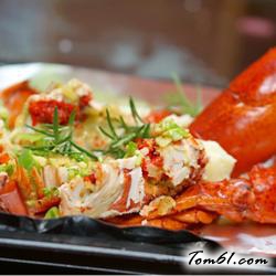 葱姜烤龙虾的做法