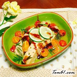 迷迭香酱汁三文鱼的做法