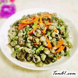 紫苏炒石螺的做法