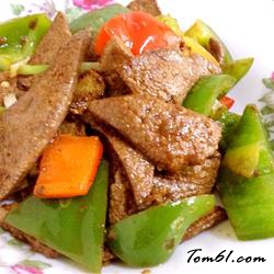 椒溜肝片的做法