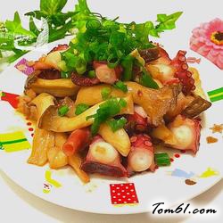 蒜香杏鲍菇章鱼的做法