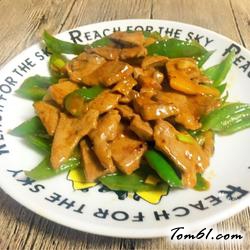 青椒炒猪肝的做法2