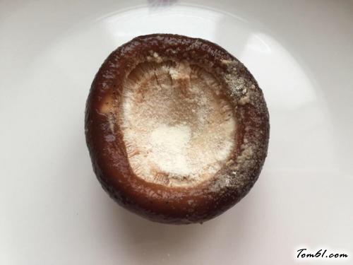 【油菜酿香菇】