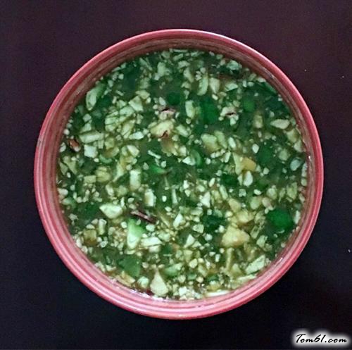 【农家菜辣椒鸡蛋焖子】