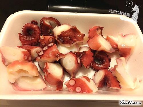 【蒜香杏鲍菇章鱼】