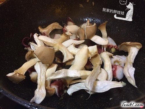 【蒜香杏鲍菇章鱼】