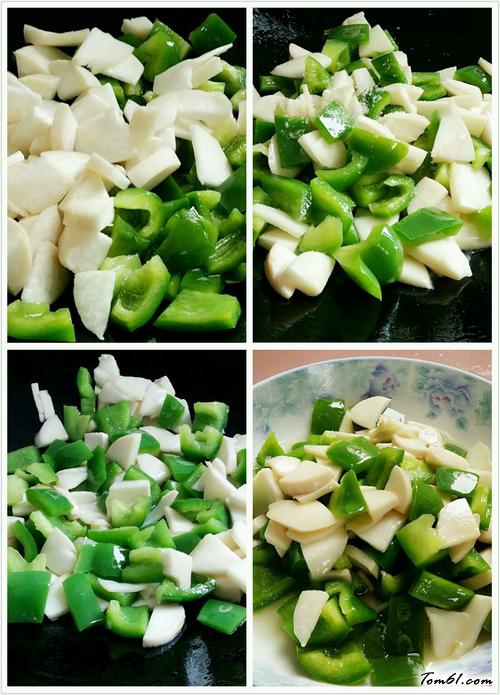 【甜椒杏鲍菇肉片】