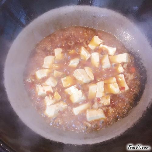 【肉末烧豆腐】