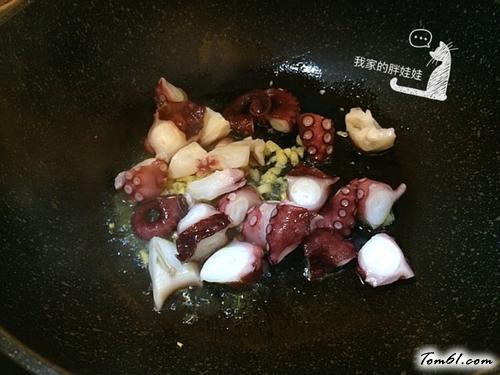 【蒜香杏鲍菇章鱼】