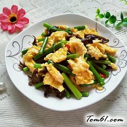 蒜苔鸡蛋的做法