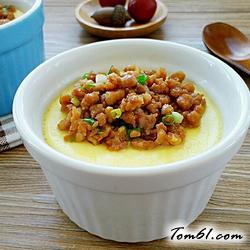 肉末蒸蛋羹的做法