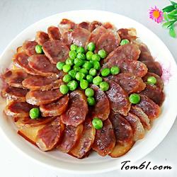 腊肠蒸鸡蛋干的做法