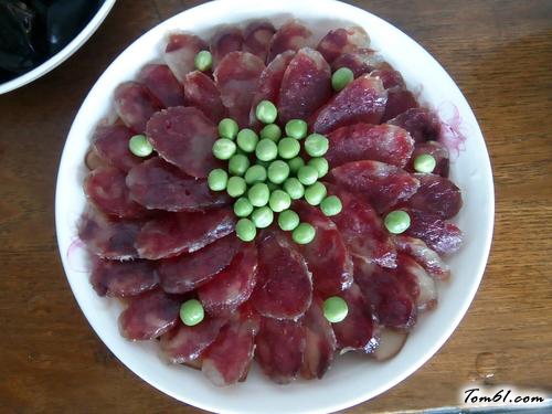 【腊肠蒸鸡蛋干】