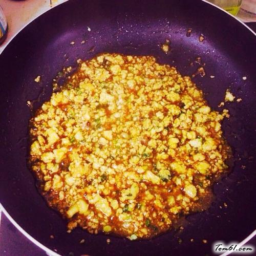 【肉沫蒸豆腐】