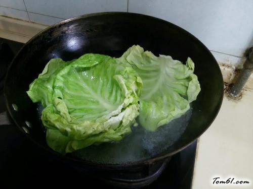 【圆白菜酿肉】