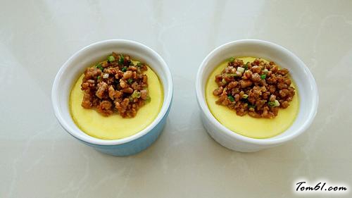 【肉末蒸蛋羹】