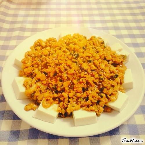 【肉沫蒸豆腐】