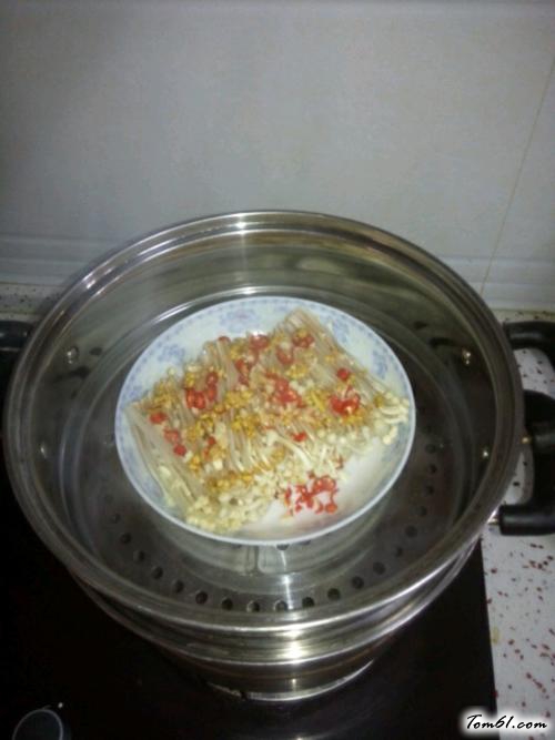 【蒜香金针菇】