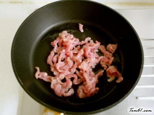 【茭白炒肉丝】