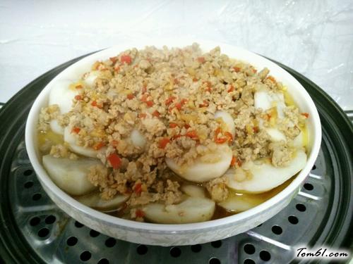 【肉末蒸香芋】