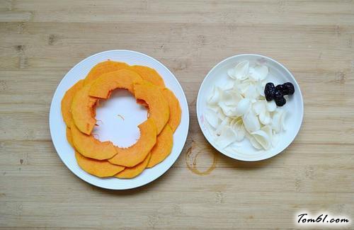 【南瓜蒸百合】