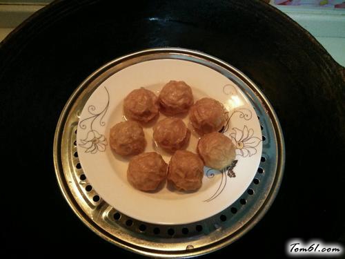 【清蒸油面筋塞肉】