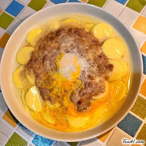 【日本豆腐肉末蒸蛋】