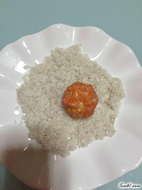 【玉米胡萝卜糯米珍珠丸子】