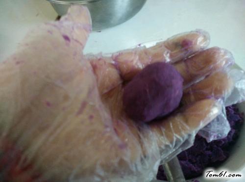 【紫薯糯米团】