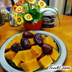 南瓜蒸红枣的做法