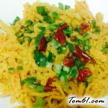 粉蒸胡萝卜丝的做法