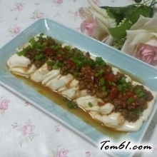 肉末蒸豆腐的做法