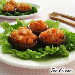鲜虾香菇盏的做法