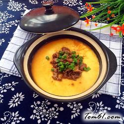 肉末蒸蛋的做法2