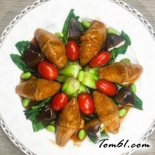 蒸烤鲜肉豆皮的做法