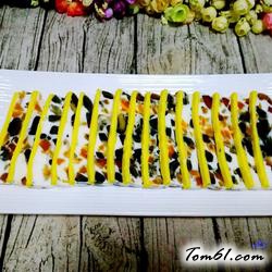 三色蒸蛋的做法